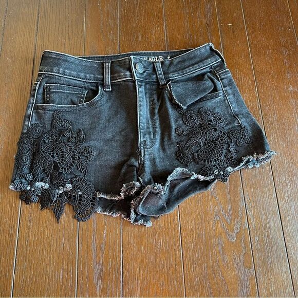 American Eagle Hi-Rise Shortie Size 4 - Picture 1 of 7